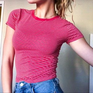Stripped red Tee
